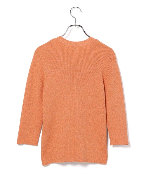 ADAM ET ROPE'（アダムエロペ）の「メランジリブニットプルオーバー（ニット/セーター・レディース・ベージュ系その他/オレンジ系その他・FREE）」の6枚目の写真