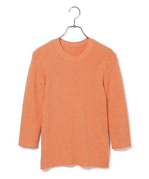 ADAM ET ROPE'（アダムエロペ）の「メランジリブニットプルオーバー（ニット/セーター・レディース・ベージュ系その他/オレンジ系その他・FREE）」の5枚目の写真
