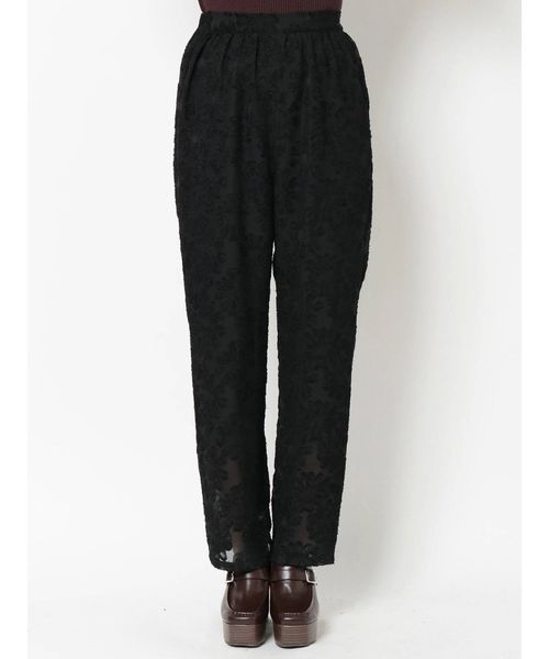 dazzlin（ダズリン）の「フラッフィフレアパンツ（その他パンツ・レディース・オフホワイト/ブラック・FREE）」の12枚目の写真