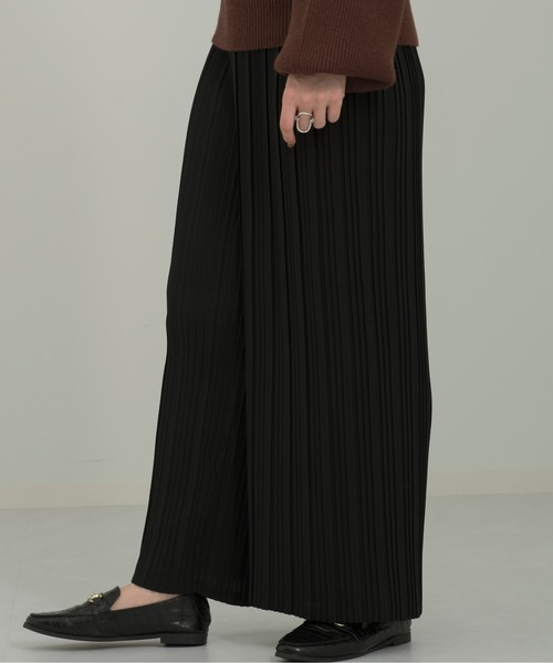 Ambre Neige（アンブルネージュ）の「プリーツワイドパンツ／【WEB/EC限定商品】（その他パンツ・レディース・ブラック/グレー/グリーン系その他/ブラウン・FREE）」の12枚目の写真