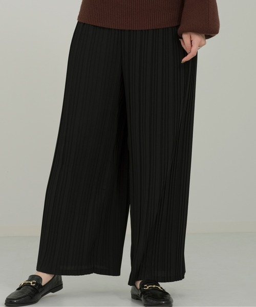 Ambre Neige（アンブルネージュ）の「プリーツワイドパンツ／【WEB/EC限定商品】（その他パンツ・レディース・ブラック/グレー/グリーン系その他/ブラウン・FREE）」の11枚目の写真