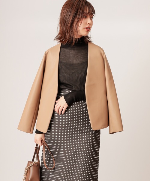 natural couture（ナチュラルクチュール）の「シアータートルニット（ニット/セーター・レディース・ブラック/ベージュ/ブラウン/オフホワイト/モカ・FREE）」の9枚目の写真