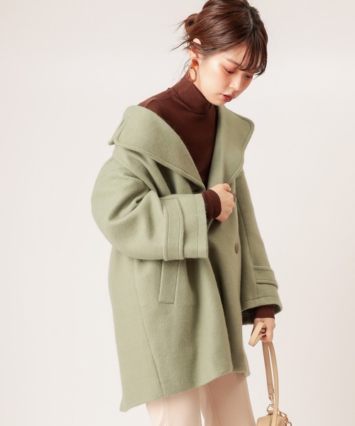 natural couture（ナチュラルクチュール）の「シアータートルニット（ニット/セーター・レディース・ブラック/ベージュ/ブラウン/オフホワイト/モカ・FREE）」の12枚目の写真