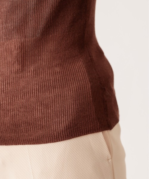 natural couture（ナチュラルクチュール）の「シアータートルニット（ニット/セーター・レディース・ブラック/ベージュ/ブラウン/オフホワイト/モカ・FREE）」の11枚目の写真
