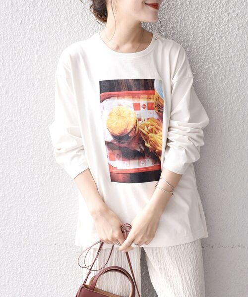 SHIPS（シップス）の「【WEB限定/SHIPS別注】ANNA MAGAGIZE×FRUIT OF THE LOOM:フォトロンTEE◇（Tシャツ/カットソー・レディース・ホワイト/ブラック/オリーブ/マスタード/ホワイト系その他/ブラック系その他・38/36）」の10枚目の写真