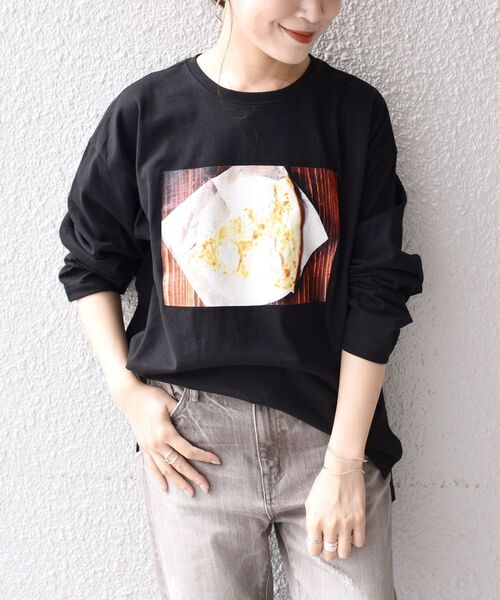 SHIPS（シップス）の「【WEB限定/SHIPS別注】ANNA MAGAGIZE×FRUIT OF THE LOOM:フォトロンTEE◇（Tシャツ/カットソー・レディース・ホワイト/ブラック/オリーブ/マスタード/ホワイト系その他/ブラック系その他・38/36）」の13枚目の写真