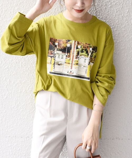 SHIPS（シップス）の「【WEB限定/SHIPS別注】ANNA MAGAGIZE×FRUIT OF THE LOOM:フォトロンTEE◇（Tシャツ/カットソー・レディース・ホワイト/ブラック/オリーブ/マスタード/ホワイト系その他/ブラック系その他・38/36）」の17枚目の写真