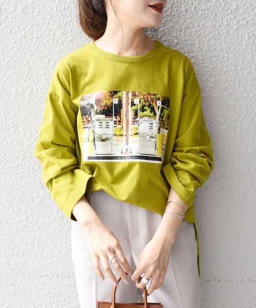 SHIPS（シップス）の「【WEB限定/SHIPS別注】ANNA MAGAGIZE×FRUIT OF THE LOOM:フォトロンTEE◇（Tシャツ/カットソー・レディース・ホワイト/ブラック/オリーブ/マスタード/ホワイト系その他/ブラック系その他・38/36）」の18枚目の写真