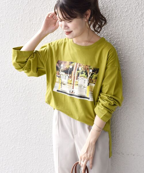 SHIPS（シップス）の「【WEB限定/SHIPS別注】ANNA MAGAGIZE×FRUIT OF THE LOOM:フォトロンTEE◇（Tシャツ/カットソー・レディース・ホワイト/ブラック/オリーブ/マスタード/ホワイト系その他/ブラック系その他・38/36）」の19枚目の写真