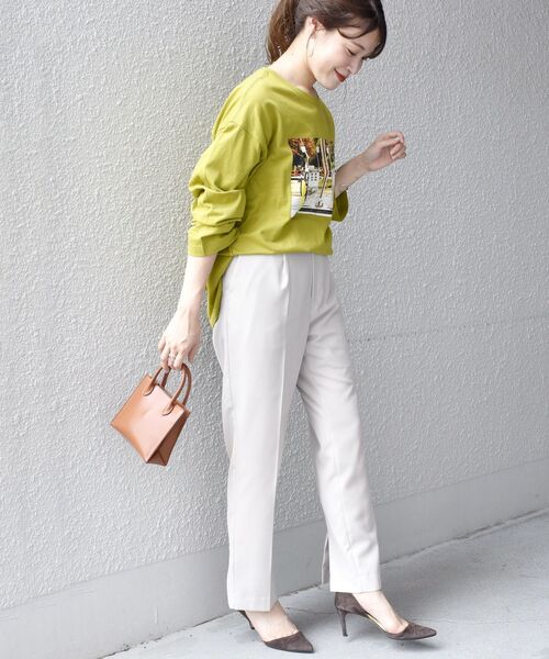 SHIPS（シップス）の「【WEB限定/SHIPS別注】ANNA MAGAGIZE×FRUIT OF THE LOOM:フォトロンTEE◇（Tシャツ/カットソー・レディース・ホワイト/ブラック/オリーブ/マスタード/ホワイト系その他/ブラック系その他・38/36）」の21枚目の写真