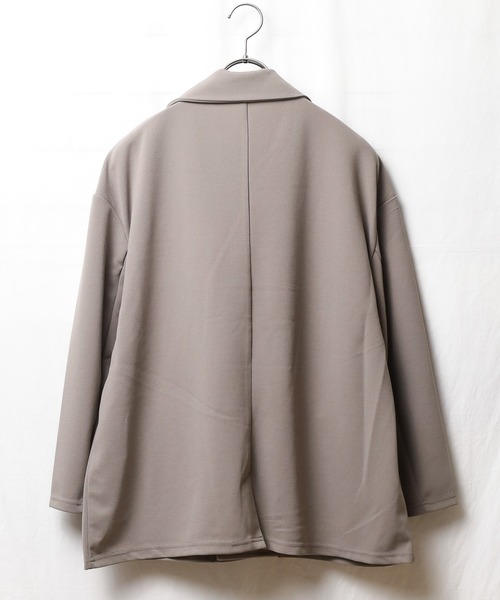 ONE DAY KMC (ワンデイケーエムシー)の「梨地ルーズダブルテーラードジャケット(テーラードジャケット・メンズ・ブラック/ブラウン/グレイッシュベージュ/ブルー/ベージュ・FREE)」の6枚目の写真