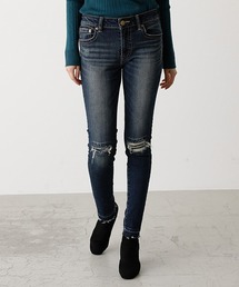 AZUL by moussy | REPAIR DENIM SKINNY/リペアデニムスキニー(デニムパンツ)