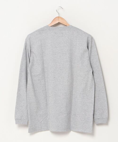 DOUBLE STEAL(ダブルスティール)の「BASIC MOUNTAIN LOGO ヘビーウェイト 長袖Tシャツ(Tシャツ/カットソー・メンズ・ホワイト/ブラック/トップグレー・M/L/XL/XXL)」の4枚目の写真