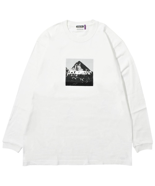 DOUBLE STEAL(ダブルスティール)の「BASIC MOUNTAIN LOGO ヘビーウェイト 長袖Tシャツ(Tシャツ/カットソー・メンズ・ホワイト/ブラック/トップグレー・M/L/XL/XXL)」の7枚目の写真