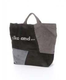 niko and...（ニコアンド）の「コーデュロイニコロゴ2WAYトートバッグ（トートバッグ）」