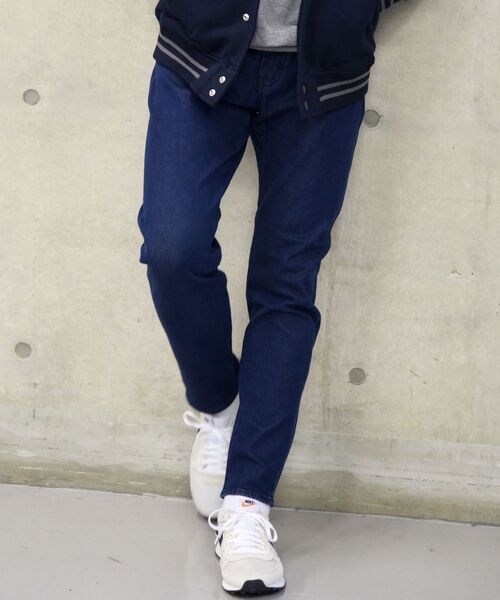 SHIPS（シップス）の「【WEB限定】SHIPS: イージー ストレッチ デニム テーパード スキニー パンツ（デニムパンツ・メンズ・ネイビー/ロイヤルブルー・SMALL/MEDIUM/LARGE/X-LARGE）」の2枚目の写真