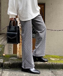 PAGEBOY | キカガラジャガードカットパンツ(フレアパンツ)(その他パンツ)