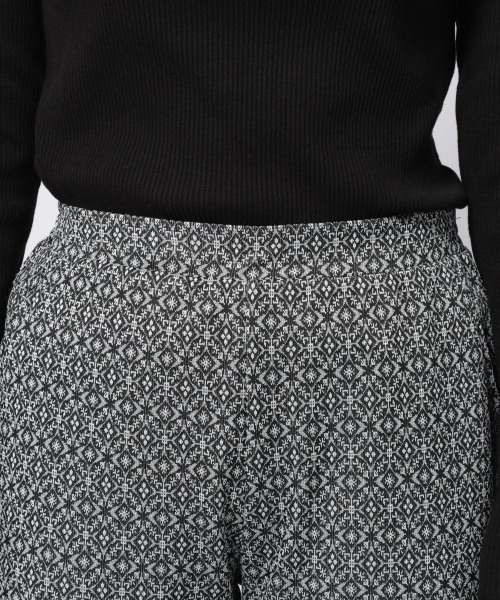 PAGEBOY（ページボーイ）の「キカガラジャガードカットパンツ(フレアパンツ)（その他パンツ・レディース・グレイッシュベージュ/ブラック・FREE）」の16枚目の写真
