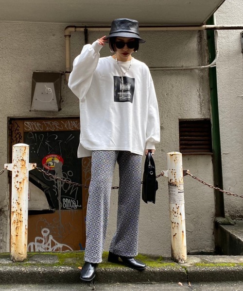 PAGEBOY（ページボーイ）の「キカガラジャガードカットパンツ(フレアパンツ)（その他パンツ・レディース・グレイッシュベージュ/ブラック・FREE）」の21枚目の写真