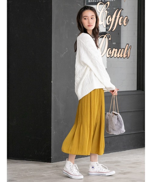 fifth(フィフス)の「マイクロドットプリーツスカート(スカート・レディース・ブラック/マスタード/テラコッタ・MEDIUM)」の15枚目の写真