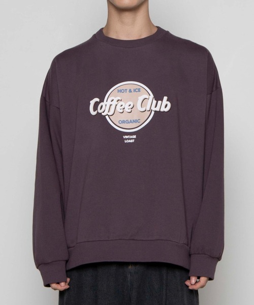 WEGO（ウィゴー）の「WEGO/レトロサークルロゴビッグシルエットプルオーバー（スウェット・メンズ・ホワイト/ダークグリーン/パープル・LARGE/MEDIUM）」の9枚目の写真