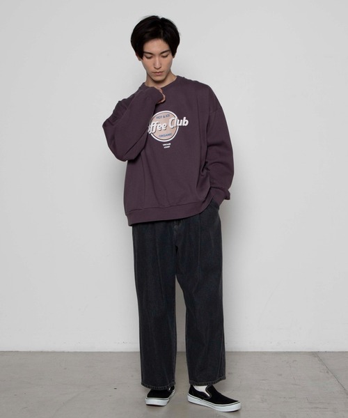 WEGO（ウィゴー）の「WEGO/レトロサークルロゴビッグシルエットプルオーバー（スウェット・メンズ・ホワイト/ダークグリーン/パープル・LARGE/MEDIUM）」の12枚目の写真