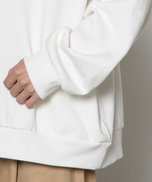 WEGO（ウィゴー）の「WEGO/レトロサークルロゴビッグシルエットプルオーバー（スウェット・メンズ・ホワイト/ダークグリーン/パープル・LARGE/MEDIUM）」の21枚目の写真