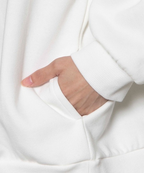 WEGO（ウィゴー）の「WEGO/レトロサークルロゴビッグシルエットプルオーバー（スウェット・メンズ・ホワイト/ダークグリーン/パープル・LARGE/MEDIUM）」の10枚目の写真