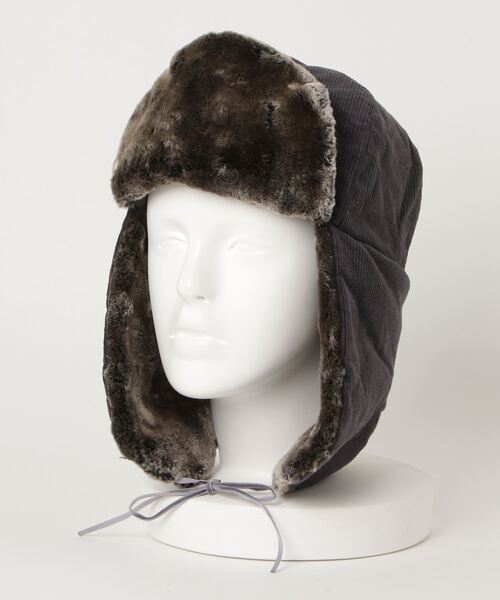 yield(イールド)の「【Lovable】Fur Flight Cap LCL-M87417(キャップ・レディース・ブラウン/グレー/ブラック・FREE)」の5枚目の写真