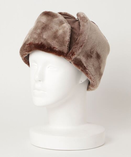 yield(イールド)の「【Lovable】Fur Flight Cap LCL-M87417(キャップ・レディース・ブラウン/グレー/ブラック・FREE)」の7枚目の写真