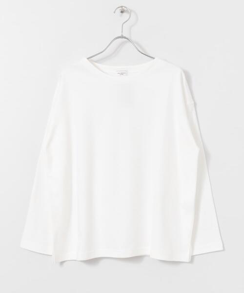 URBAN RESEARCH DOORS(アーバンリサーチドアーズ)の「起毛スムースワイドプルオーバー(Tシャツ/カットソー・レディース・オフホワイト/ブラック/グリーン系その他・ONE)」の8枚目の写真
