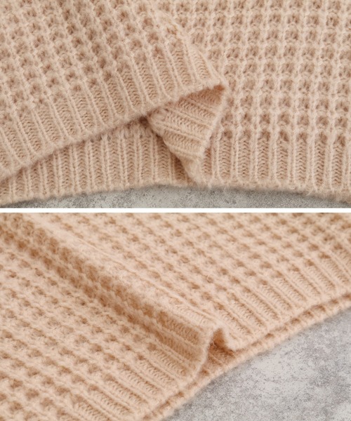 reca（レカ）の「クロップドニット（ニット/セーター・レディース・ベージュ/カーキ・FREE）」の13枚目の写真