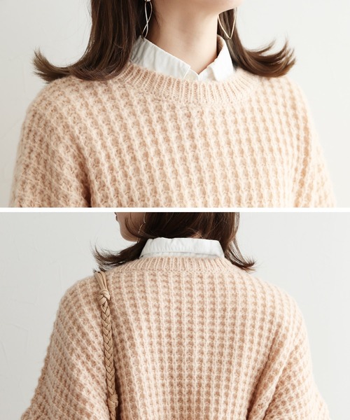 reca（レカ）の「クロップドニット（ニット/セーター・レディース・ベージュ/カーキ・FREE）」の22枚目の写真