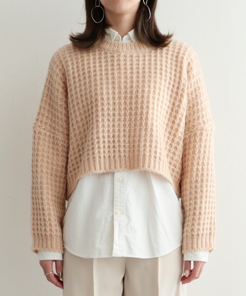 reca（レカ）の「クロップドニット（ニット/セーター・レディース・ベージュ/カーキ・FREE）」の21枚目の写真