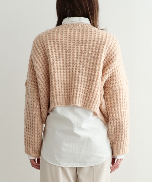 reca（レカ）の「クロップドニット（ニット/セーター・レディース・ベージュ/カーキ・FREE）」の8枚目の写真