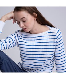 DFTワッフルストライプTシャツ長袖