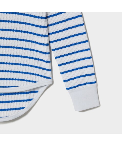 AIGLE（エーグル）の「DFTワッフルストライプTシャツ長袖（Tシャツ/カットソー・レディース・ネイビー/ピンク/ブルー・S/M/L）」の18枚目の写真