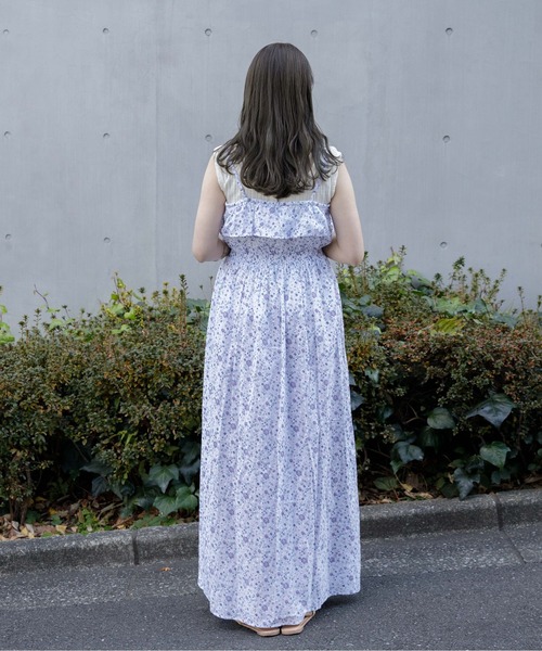 flower（フラワー）の「フローイングキャミワンピース（ワンピース・レディース・ホワイト/ブラック・FREE）」の8枚目の写真