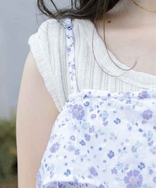 flower（フラワー）の「フローイングキャミワンピース（ワンピース・レディース・ホワイト/ブラック・FREE）」の10枚目の写真