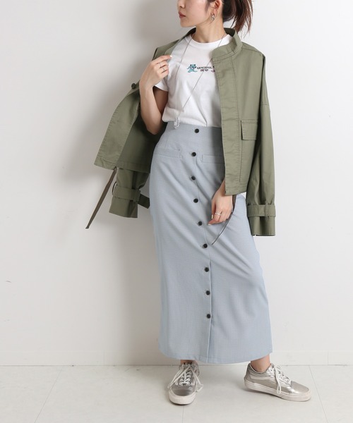 SLOBE citron.（スローブシトロン）の「SLOBE citron. カラーチェックアイラインスカート◆（スカート・レディース・サックスブルー/イエロー・38/36）」の21枚目の写真