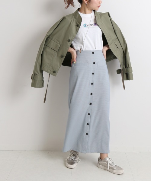 SLOBE citron.（スローブシトロン）の「SLOBE citron. カラーチェックアイラインスカート◆（スカート・レディース・サックスブルー/イエロー・38/36）」の12枚目の写真