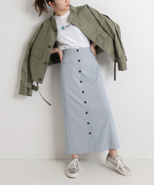 SLOBE citron.（スローブシトロン）の「SLOBE citron. カラーチェックアイラインスカート◆（スカート・レディース・サックスブルー/イエロー・38/36）」の19枚目の写真