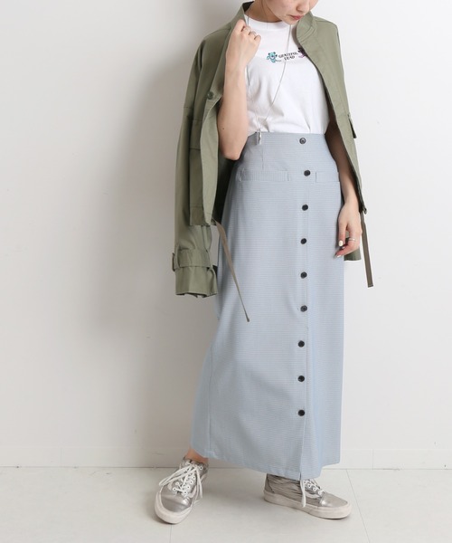 SLOBE citron.（スローブシトロン）の「SLOBE citron. カラーチェックアイラインスカート◆（スカート・レディース・サックスブルー/イエロー・38/36）」の3枚目の写真