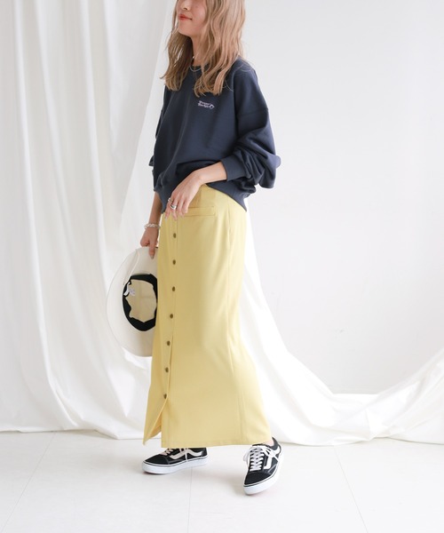 SLOBE citron.（スローブシトロン）の「SLOBE citron. カラーチェックアイラインスカート◆（スカート・レディース・サックスブルー/イエロー・38/36）」の9枚目の写真