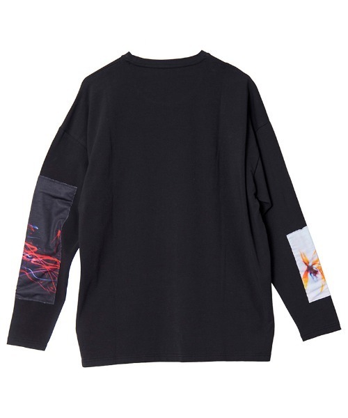 NO ID.(ノーアイディ)の「mlt3328- クリップアートプリントBIG-T Tシャツ(Tシャツ/カットソー・メンズ・ホワイト/グレー/ブラック・ONE SIZE)」の21枚目の写真