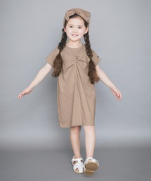 【WEB限定】胸元ねじり半袖ワンピース