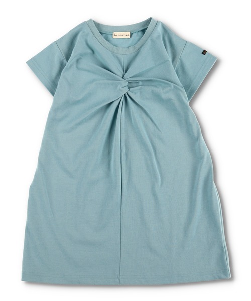 BRANSHES（ブランシェス）の「【WEB限定】胸元ねじり半袖ワンピース（ワンピース・キッズ・ライトベージュ/ライトグリーン/ブラウン/ピンク・140cm/110cm/100cm/120cm/130cm/150cm）」の21枚目の写真