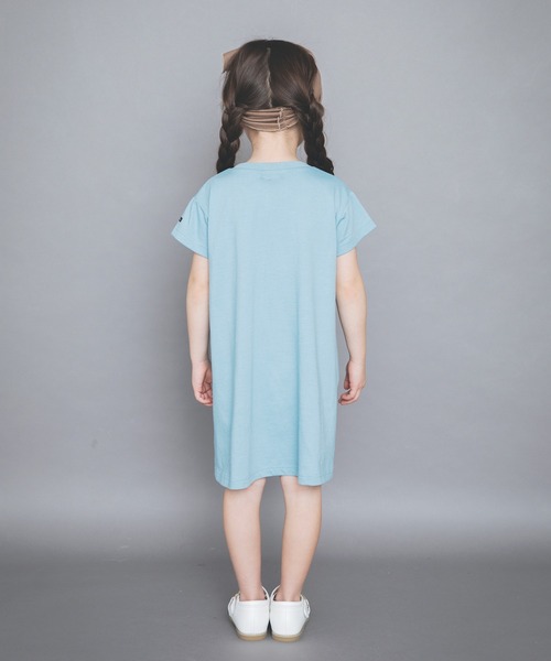 BRANSHES（ブランシェス）の「【WEB限定】胸元ねじり半袖ワンピース（ワンピース・キッズ・ライトベージュ/ライトグリーン/ブラウン/ピンク・140cm/110cm/100cm/120cm/130cm/150cm）」の7枚目の写真