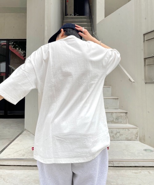 WHO'S WHO gallery（フーズフーギャラリー）の「【KOOKY'N/クーキー】 スタジアムカレッジ刺繍TEE（Tシャツ/カットソー・メンズ・ミント/ブラック/ライトグレー/ホワイト/パープル/ネイビー/アッシュグレー/ブルー/グリーン・FREE）」の17枚目の写真