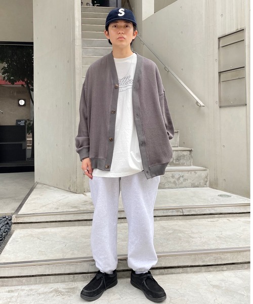 WHO'S WHO gallery（フーズフーギャラリー）の「【KOOKY'N/クーキー】 スタジアムカレッジ刺繍TEE（Tシャツ/カットソー・メンズ・ミント/ブラック/ライトグレー/ホワイト/パープル/ネイビー/アッシュグレー/ブルー/グリーン・FREE）」の19枚目の写真